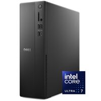 Dell - Slim Desktop - Intel Core Ultra 7 265 2025 - 16GB Memory - 1TB Storage - Black - Large Front