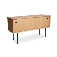 Burrow - Carta Mid Century Modern Credenza - Oak - Large Front