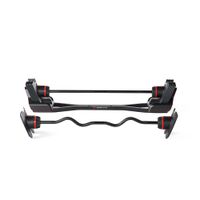 BowFlex - SelectTech 2080 Barbell with Curl Bar - Black - Large Front