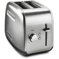 KitchenAid - 2-Slice Toaster with Manual Lift Lever - Brushed Stainless Steel - Large Front