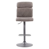 CorLiving - Palmer Adjustable High Back Barstool (set of 2) - Gray - Large Front