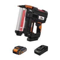 WORX - Nitro 20V Cordless 18GA Brad Nail Gun (1 x 2.0Ah Battery & 1 x Charger Included) - Black - Large Front