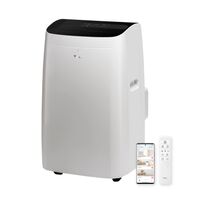 TCL - 350 Sq. Ft. 8,000 BTU Smart Portable Air Conditioner 3-in-1 with AC, Fan & Dehumidifier - W... - Large Front