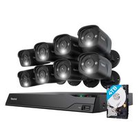 Reolink - Advantage 16-Channel, 8 - Bullet Camera Indoor/Outdoor 4K 8MP PoE 4TB NVR Security Surv... - Large Front