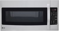 LG - 1.7 Cu. Ft. Convection Over-the-Range Microwave - Stainless Steel - Large Front