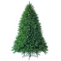 Costway - 5ft Artificial Christmas Fir Tree 600 Branch Tips - Green - Large Front