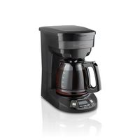 Hamilton Beach - 12 Cup Programmable Coffee Maker - BLACK - Large Front