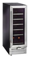 Whynter - 18-Bottle Wine Refrigerator - Black/Stainless-Steel - Large Front