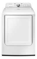 Samsung - 7.2 Cu. Ft. Electric Dryer with 8 Cycles - White - Large Front