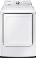 Samsung - 7.2 Cu. Ft. Gas Dryer with 8 Cycles - White - Large Front