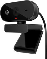 HP - 320 Full HD 1080p Webcam for Laptops and Chromebooks - Black - Large Front