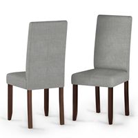 Simpli Home - Acadian Parson Dining Chair (Set of 2) - Light Beige - Large Front