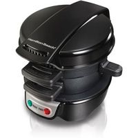 Hamilton Beach - Breakfast Sandwich Maker (25477) - Black - Large Front