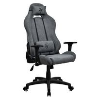 Arozzi - Torretta Soft Fabric Gaming Chair - Ash - Large Front
