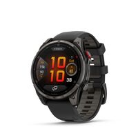 Garmin - fēnix 8 Pro AMOLED Sapphire GPS Smartwatch 47mm Fiber-reinforced polymer - Carbon Gray D... - Large Front