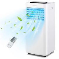 Costway 8000 BTU Portable Air Conditioner Cools up to 250 sq. ft 3-in-1 AC Unit with  Cool Fan De... - Large Front