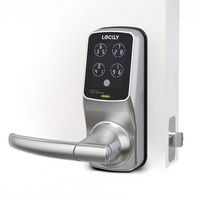 Lockly - Model 6S Latch Lever Smart Lock with Touchscreen/Key Access/Auto Lock/ App Control - Sat... - Large Front