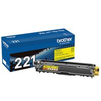 Brother - TN221Y Standard-Yield Toner Cartridge - Yellow - Large Front