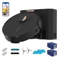 bObsweep - Dustin Robot Vacuum & Mop, Auto-Empty Odor Control Dock with 1 Gal Capacity, Privacy F... - Large Front
