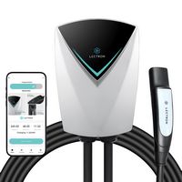 Lectron - Tesla Level 2 NEMA-1450 V-Box Pro App & Wi-Fi Compatible Electric Vehicle (EV) Charging... - Large Front