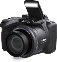 Minolta - ProShot MN40Z 20.0 Megapixel Bridge Camera with 40x Optical Zoom Lens - Black - Large Front