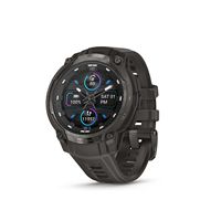 Garmin - Instinct Crossover AMOLED GPS Smartwatch 47 mm Fiber-reinforced Polymer - Charcoal with ... - Large Front