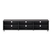 CorLiving - Hollywood Collection TV Stand with Open Cabinets for Most TVs up to 85