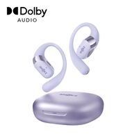 Shokz - OpenFit 2+ Open-Ear True Wireless Bluetooth Earbuds - Purple - Large Front