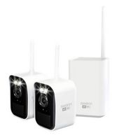 Swann - MaxRanger 4K Mini Security System 2 Wireless IP Security Cameras, Night Vision, Thermal M... - Large Front