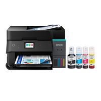 Epson - EcoTank ET-4950 Wireless All-in-One Color Supertank Inkjet Printer - Black - Large Front