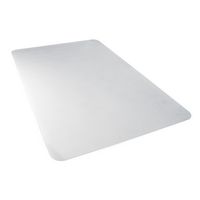Floortex - BioPlus Rectangular Eco-Friendly Carbon Neutral Polycarbonate Chair Mat for Carpet 35 ... - Large Front