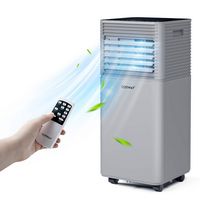 Costway 6000 BTU Portable Air Conditioner Cools up to 350 sq.ft 3-in-1 Air Cooler w/Dehumidifier ... - Large Front