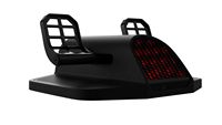 Honeycomb Aeronautical - Charlie Rudder Pedals for Xbox, PC, Mac - Black - Large Front