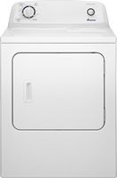 Amana - 6.5 Cu. Ft. Gas Dryer with Automatic Dryness Control - White - Large Front