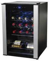 Wine Enthusiast - Evolution Series 20-Bottle Wine Refrigerator - Black - Large Front