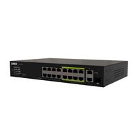 Lorex - 16-Port Unmanaged Switch (8-port ePoE and 8-port PoE+) 10/100/1000Mbps and 250W Power Bud... - Large Front