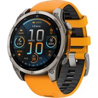 Garmin - fēnix 8 AMOLED Sapphire GPS Smartwatch 47mm Fiber-reinforced polymer - Titanium - Large Front