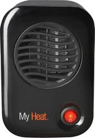 Lasko - MyHeat Personal Electric Portable Space Heater - Black - Large Front