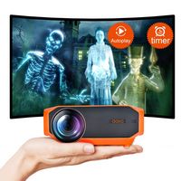 AAXA - HP4 Halloween Projector for Haunted Windows, AutoPlay(tm), Timer Onboard, 1080p Native, 8 ... - Large Front