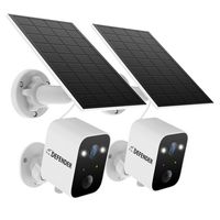 Defender - Solar Powered 4K AI Everwatch Wireless Security Camera with 3W Solar Panel, AI Detecti... - Large Front