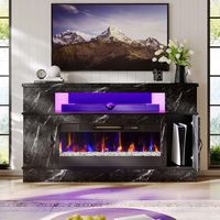 Bestier - Electric Fireplace TV Stand for TVs up to 70