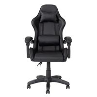 CorLiving - Ravagers Gaming Chair - Black - Large Front