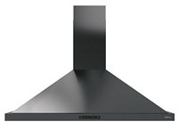 Zephyr - 36 inches - Convertible - Wall Range Hood - Black Stainless Steel - Large Front