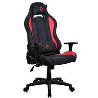Arozzi - Torretta Supersoft Upholstery Fabric Gaming Chair - Red - Large Front