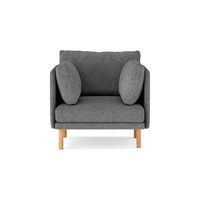 Burrow - Modern Field Armchair - Carbon - Large Front