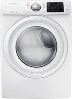 Samsung - 7.5 Cu. Ft. Stackable Gas Dryer with 9 Cycles - White - Large Front