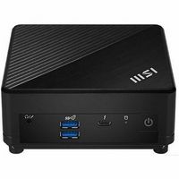 MSI - Cubi 5 Desktop - Intel Core i5-1235U - 16GB Memory - 1TB SSD - Black - Large Front