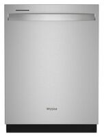 Whirlpool - 24” Dishwasher with AI Intelligent Wash and 47 dBA - Stainless Steel - Large Front
