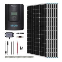 Renogy - 600 Watt Monocrystalline Solar Kit w/ 6 Pcs 100W Solar Panel and 60A MPPT Charge Control... - Large Front