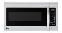 LG - 2.0 Cu. Ft. Over-the-Range Microwave with Sensor Cooking and EasyClean - Stainless steel - Large Front